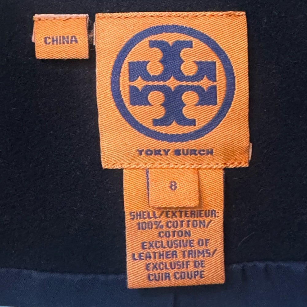 Tory Burch Midnight Blue Pea Coat - Picture 7 of 7